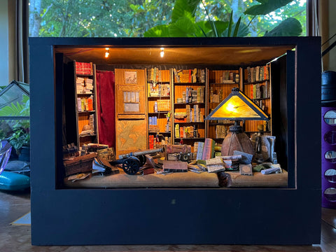 Box Diorama with Book Climbers