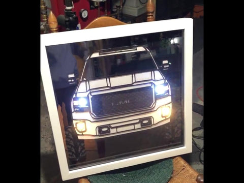 Custom Framed Wall Hanging with EvanDesigns LEDs