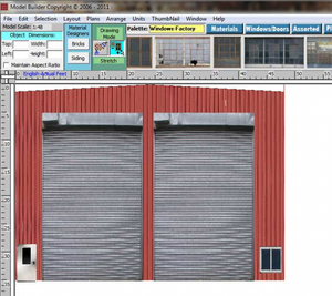 Diesel maintenance facility model designed with Model Builder Diorama Software