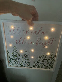 Illuminated Holiday Sign