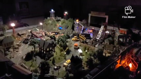 Model train layout