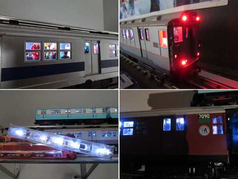 New York City Subway Cars with Evan Designs Solid LEDs