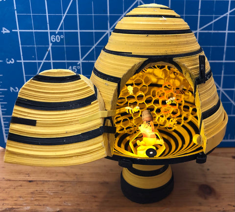 Quilled beehive