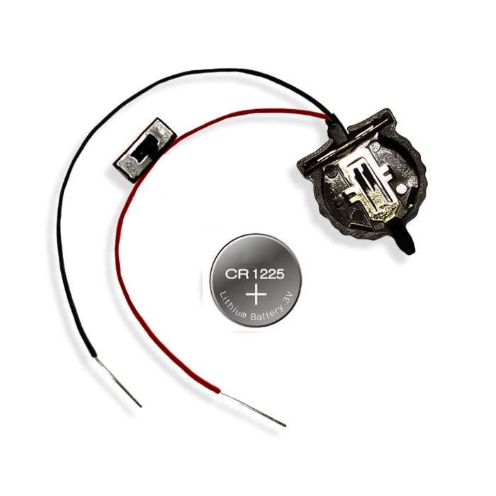 3 Volt Small Coin Cell Holder with Switch