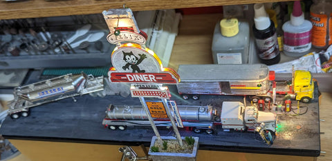 Trucks at the Diesel Pump