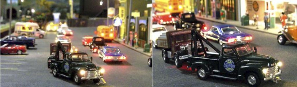 Chevy Tow truck on street