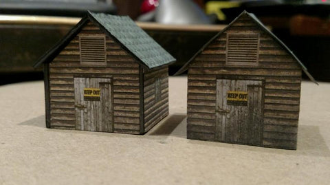 Cardstock Sheds