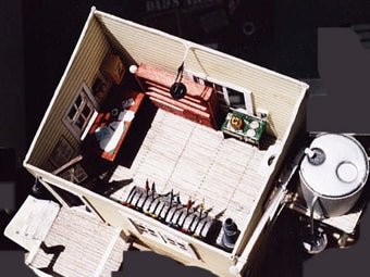 Signal box interior top view