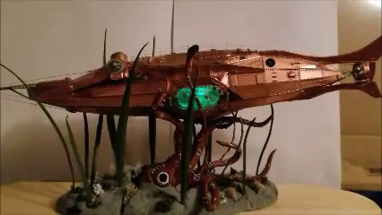 Nautilus submarine using Evan Designs LED's