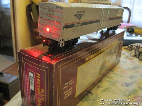 Train wagon on a box