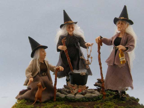Witches by the campfire