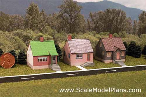 Z-scale houses