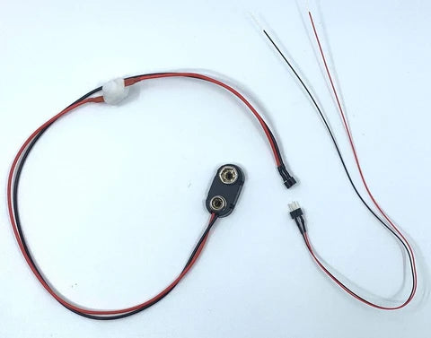 Battery snap with connector