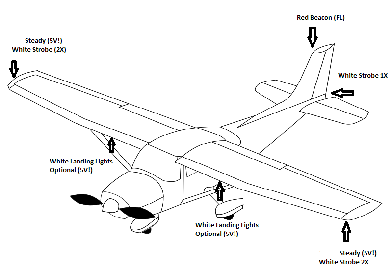 aircraft Light Hookups diagram 