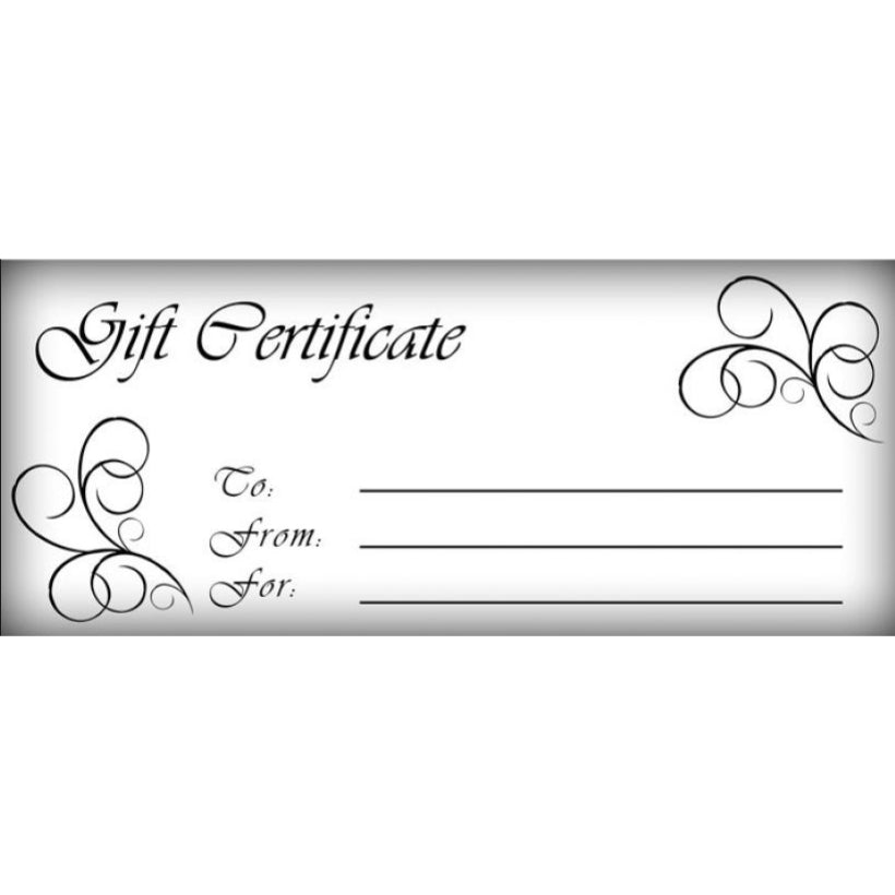 Evan Designs Gift Cards - The Perfect Present for Creativity for Customizable Free Printable Gift Certificate