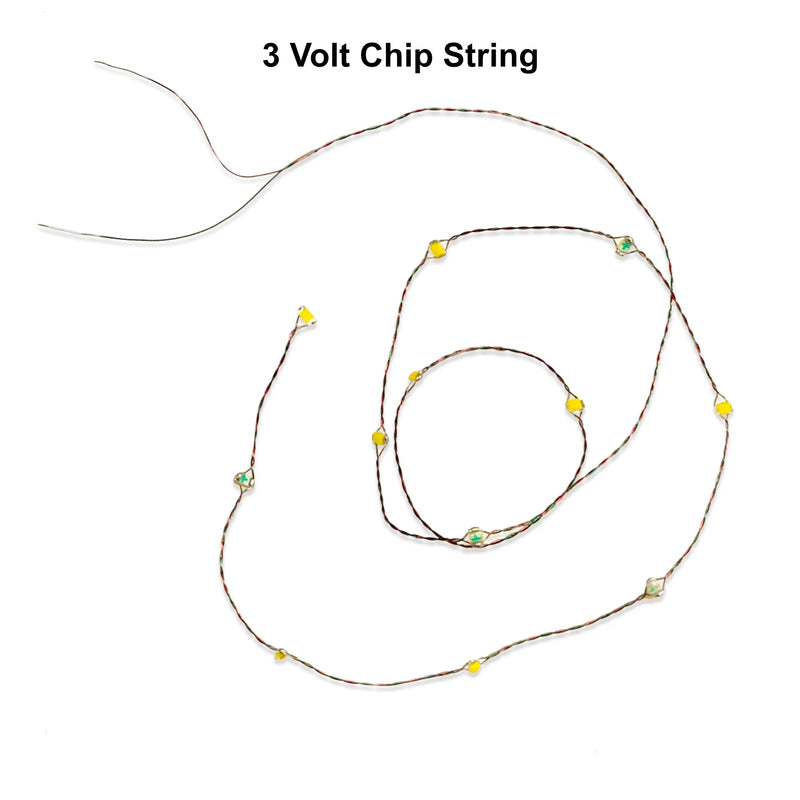 Pink or Pink, Yellow, Green Chip Light Strings