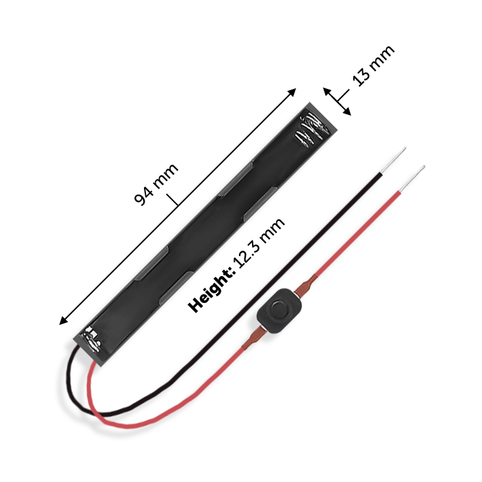 AAA Battery Holder with on off Switch for 3 volt LEDs and projects