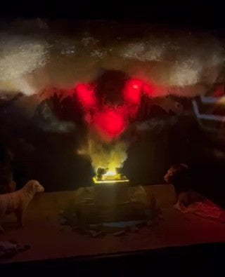 ARC Wilderness Diorama with Fire and Storm Effects