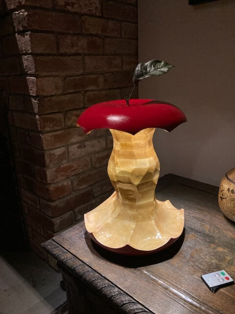 Apple Core Lamp Design