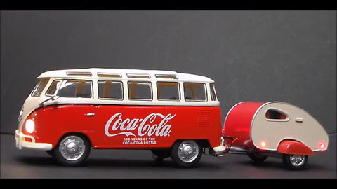 Coca-Cola bus and trailer