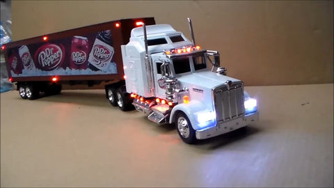 Custom Lighted Dr Pepper Tractor Trailer