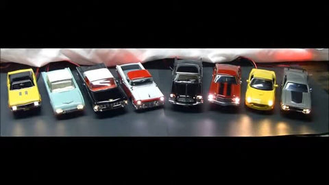 Eight classic cars