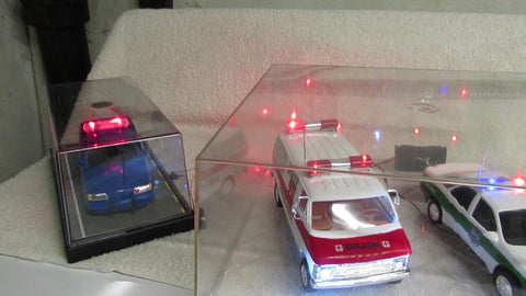 Emergency Vehicles with Working Warning Lights