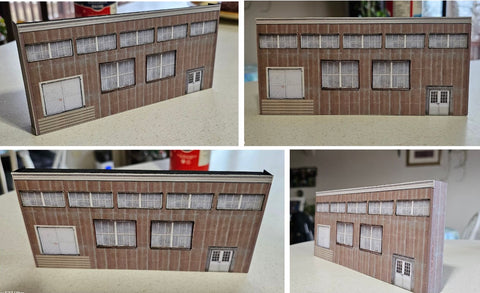 HO Scale Warehouse Model Using Model Builder Software