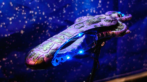 "Halo Covenant DDS Carrier Model Lighted with Evan Designs LEDs "