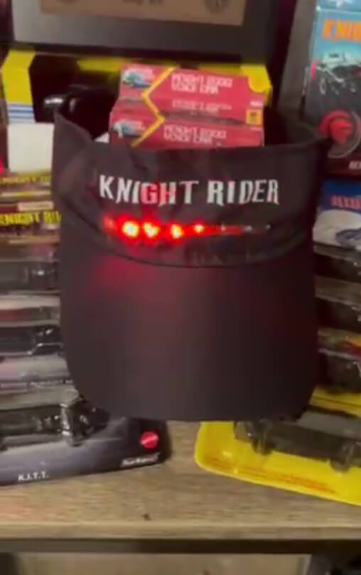 Knight Rider Cap with Red Flickering LED – Evan Designs