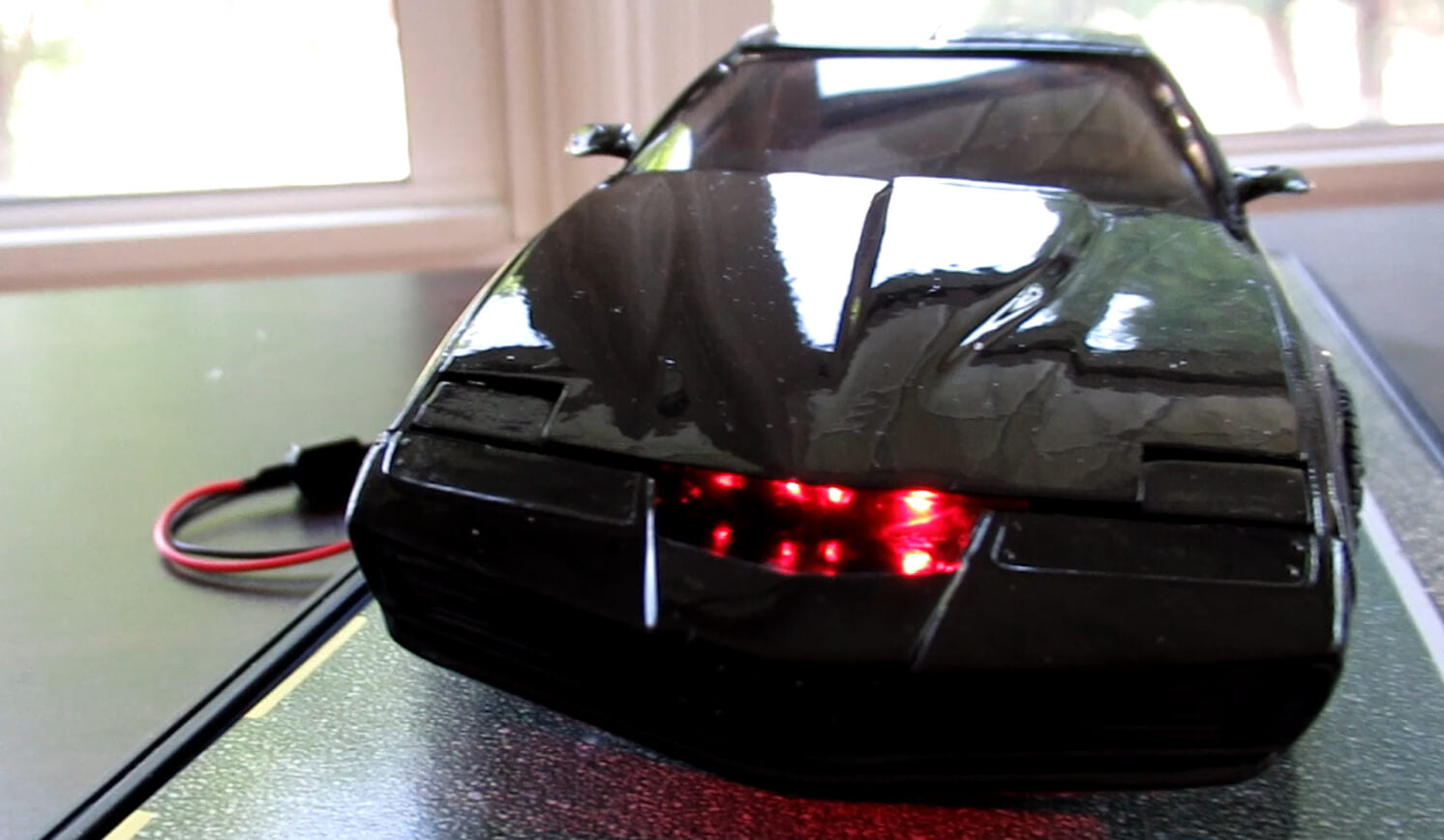 Knight Rider KITT Model with Red LED Lights