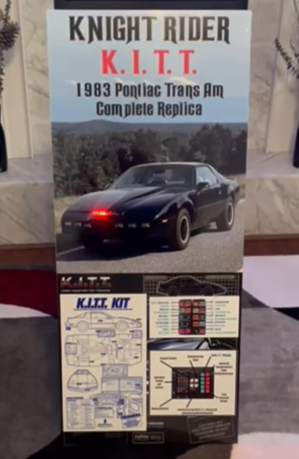 Kit Form Night Rider Knight Rider KITT Model with LED Lighting