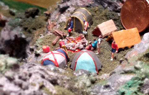 Miniature Campfire scene