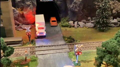 Model Railway Scene at the Mountain Pass