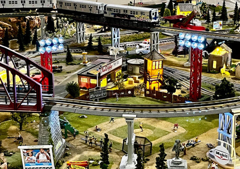Model Train Town Lights