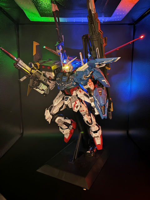 PG Perfect Strike Gundam Model with Integrated LED Lighting