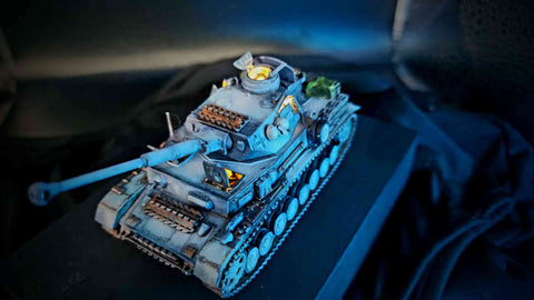 1/72 Panzer Mark IV F2 Model with LED Lighting by Evan Designs