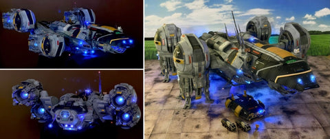 Prometheus Ship Model with LED Lighting by Patrick Y.