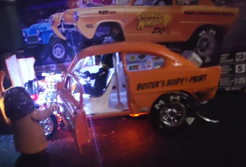 Revell Gasser Funny Car illuminated using Evan Designs' Chip LEDs