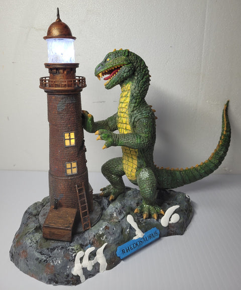 Rhedosaurus Lighthouse Scene with LED Lighting