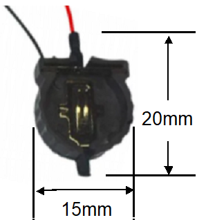 3 Volt Small coin cell holder with separate switch
