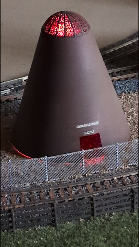 Sawmill Sawdust Burner with Flickering Fire Lighting