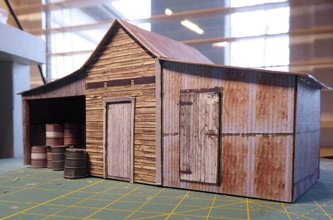 Models Build Storage Shed Created with Model Builder Software