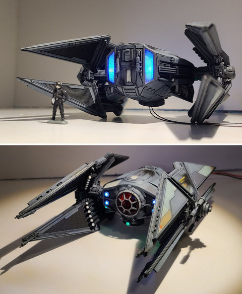 1/72 scale TIE Avenger prototype from Andor S2