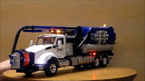 Truck with a vactor