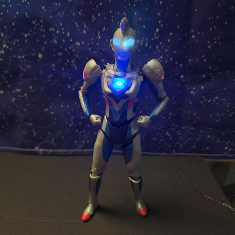 Ultraman Z Model with Custom LED Lighting by Evan Designs