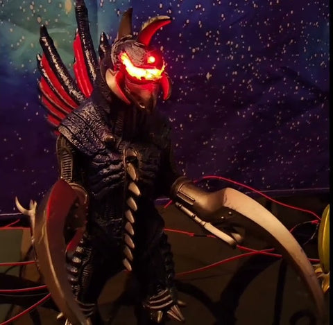 Ultraman monster Super C.O.V. lit with Evan Designs LEDs