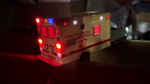 Video of ambulance with LED lights installed