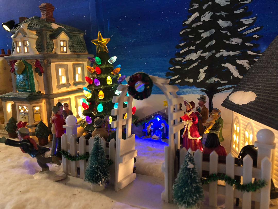 Christmas Led Scene Village 63 Christmas Scene - LED Christmas Village Lighting