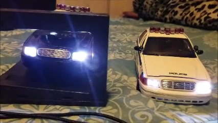Wig-wag lights in police cars